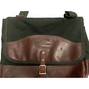 Vintage Wintergreen Outdoor Prod Canvas Leather Messenger Bag Travel Made In USA